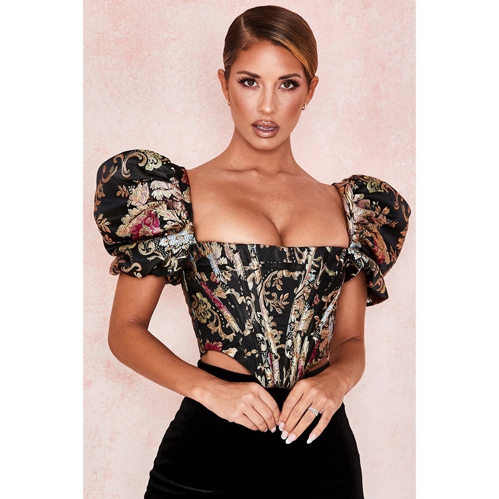 House of CB Isabella‎ Top Brocade Jacquard Bustier